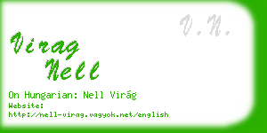 virag nell business card